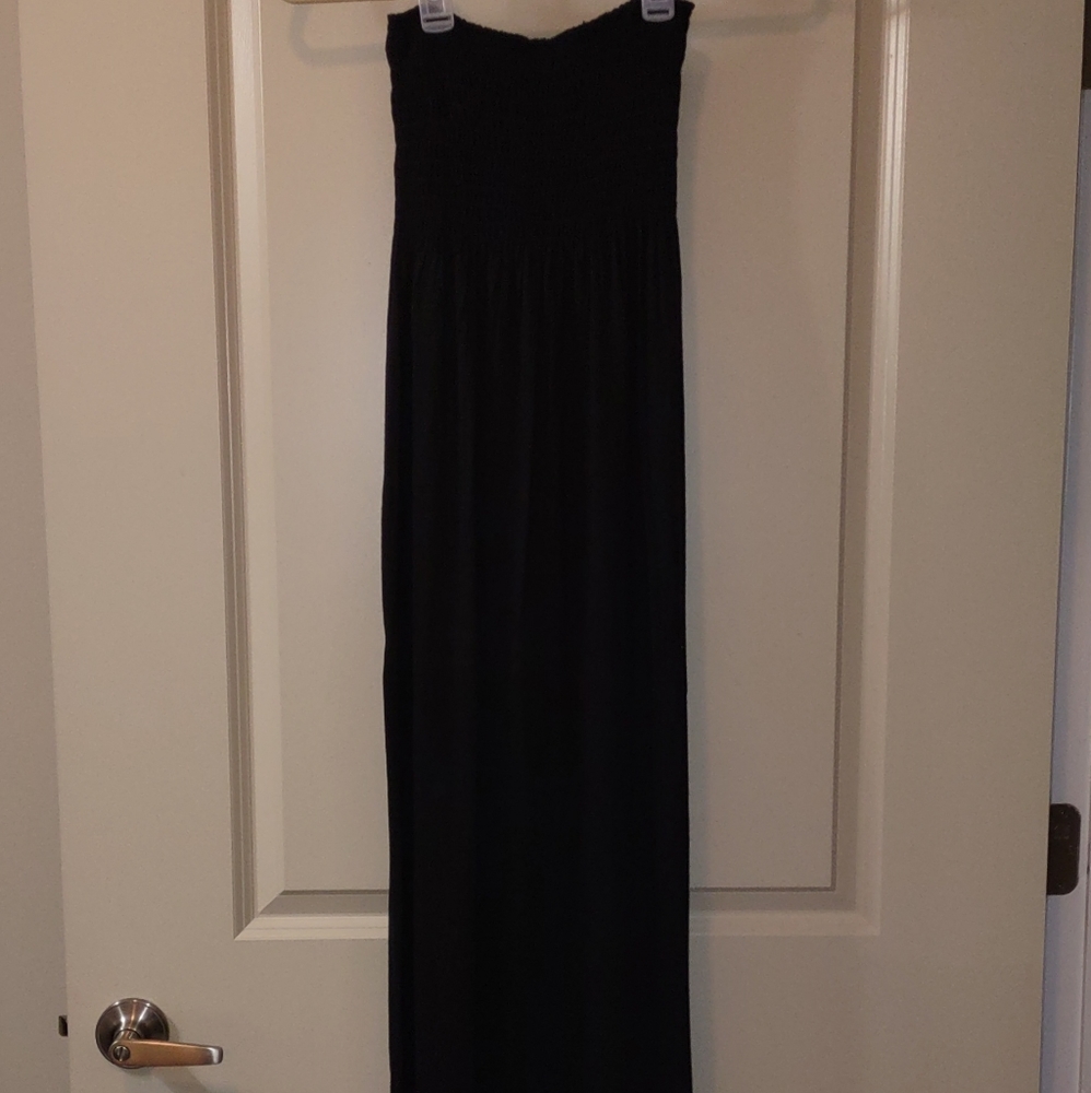 Black Tube top Maxi Dress